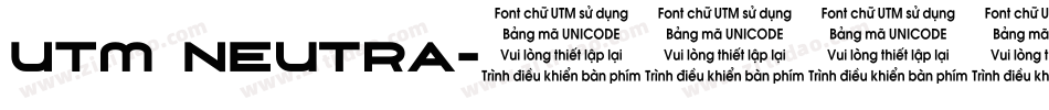 UTM Neutra字体转换